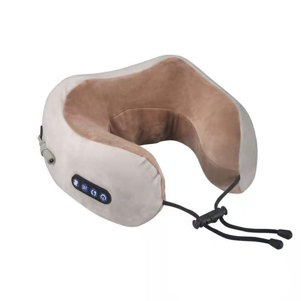 U Shaped Massage Pillow Neck Massage Device Electric Neck Massager Apparatus Shoulder Back Cervical Massager For Body Relaxation - Divine Matsya