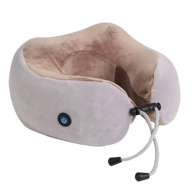 U Shaped Massage Pillow Neck Massage Device Electric Neck Massager Apparatus Shoulder Back Cervical Massager For Body Relaxation - Divine Matsya